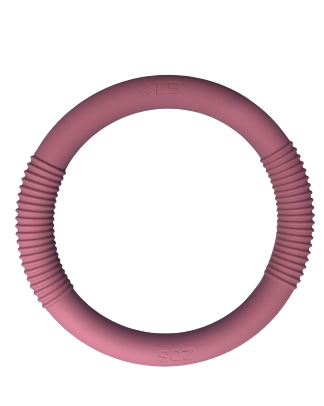 the pink SQZ weighted magic circle pilates ring